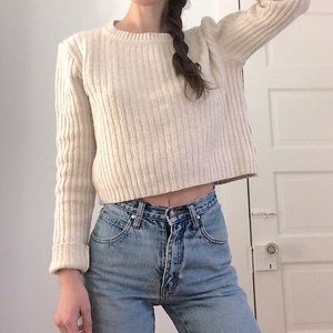 Vintage 90’s Cropped Crewneck Sweater